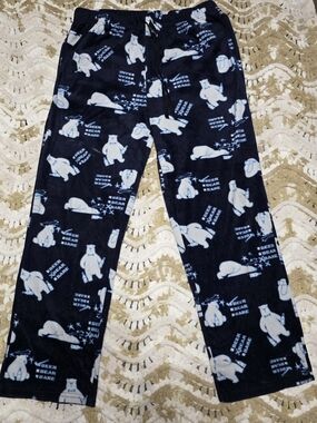 Joe Boxer Navy Blue Polar Bear Print Men's Fleece Joggers